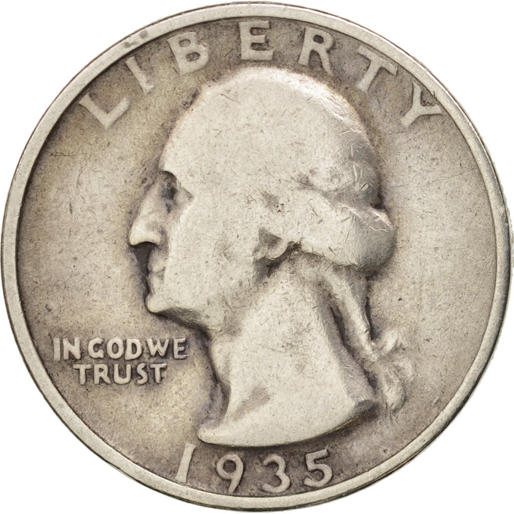 United States, Washington Quarter, Quarter, 1935, U.S. Mint, Philadelphia