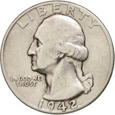 United States, Washington Quarter, Quarter, 1942, U.S. Mint, Philadelphia