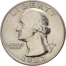 United States, Washington Quarter, Quarter, 1983, U.S. Mint, Philadelphia