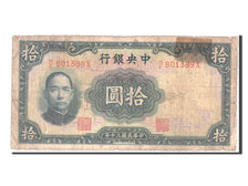 Banknote, China, 10 Yüan, 1941, VF(20-25)