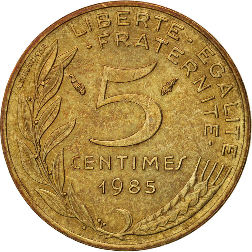Moneda, Francia, Marianne, 5 Centimes, 1985, Paris, EBC, Aluminio - bronce