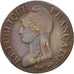 France, Dupré, 5 Centimes, 1796, Paris, EF(40-45), Bronze, KM:635.1