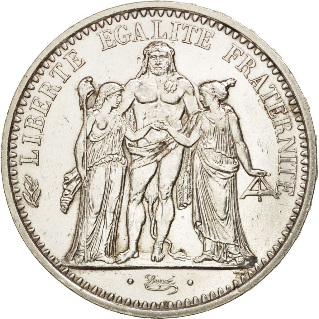 France, Hercule, 10 Francs, 1967, Paris, AU(55-58), Silver, KM:932, Gadoury:813