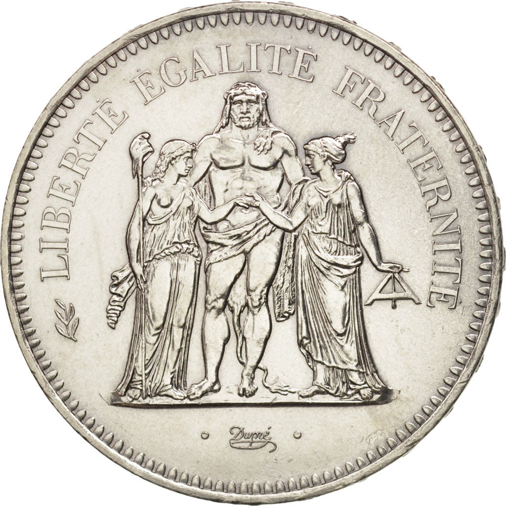 France, Hercule, 50 Francs, 1978, Paris, AU(55-58), Silver, KM:941.1