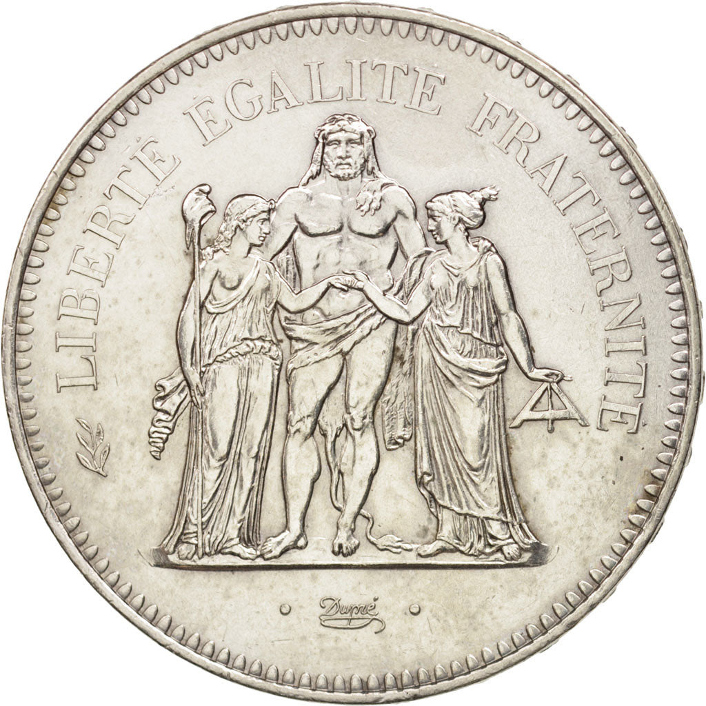 France, Hercule, 50 Francs, 1978, Paris, AU(55-58), Silver, KM:941.1