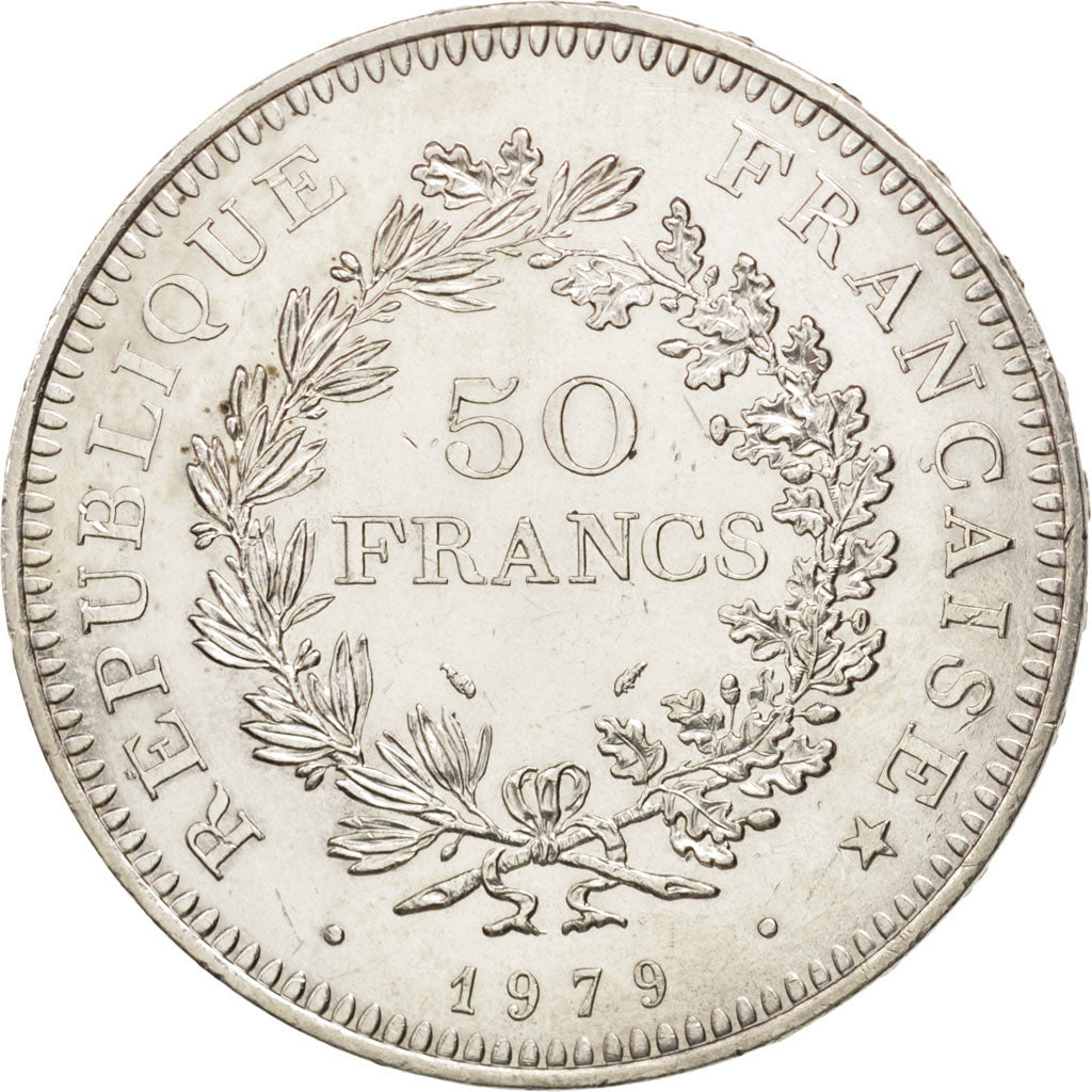 France, Hercule, 50 Francs, 1978, Paris, AU(55-58), Silver, KM:941.1