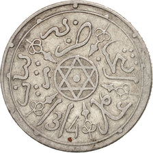 Coin, Morocco, 'Abd al-Aziz, Dirham, 1896, Paris, EF(40-45), Silver, KM:10.2