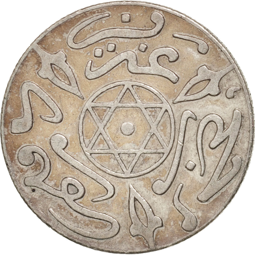 Coin, Morocco, 'Abd al-Aziz, Dirham, 1898, Paris, EF(40-45), Silver, KM:10.2