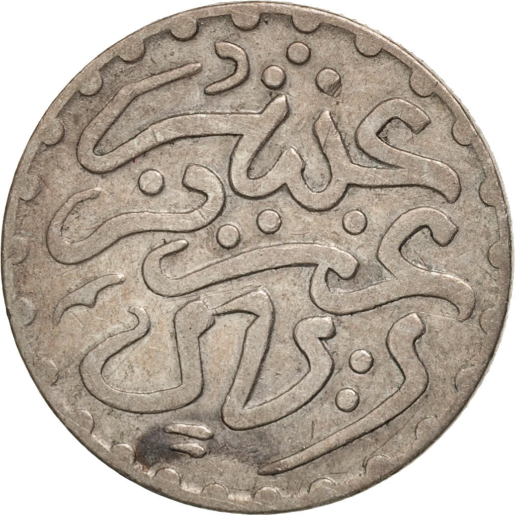 Coin, Morocco, 'Abd al-Aziz, 1/10 Rial, Dirham, 1903, bi-England, London