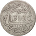 Morocco, Moulay al-Hasan I, 1/2 Dirham, 1892, Paris, VF(20-25), Silver, KM:4