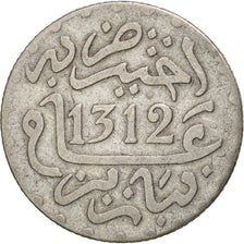 Moneta, Maroko, Moulay al-Hasan I, 1/2 Dirham, 1894, Paris, VF(30-35), Srebro