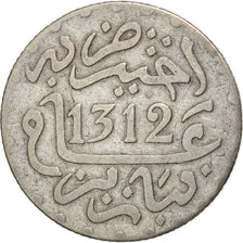 Coin, Morocco, Moulay al-Hasan I, 1/2 Dirham, 1894, Paris, VF(30-35), Silver