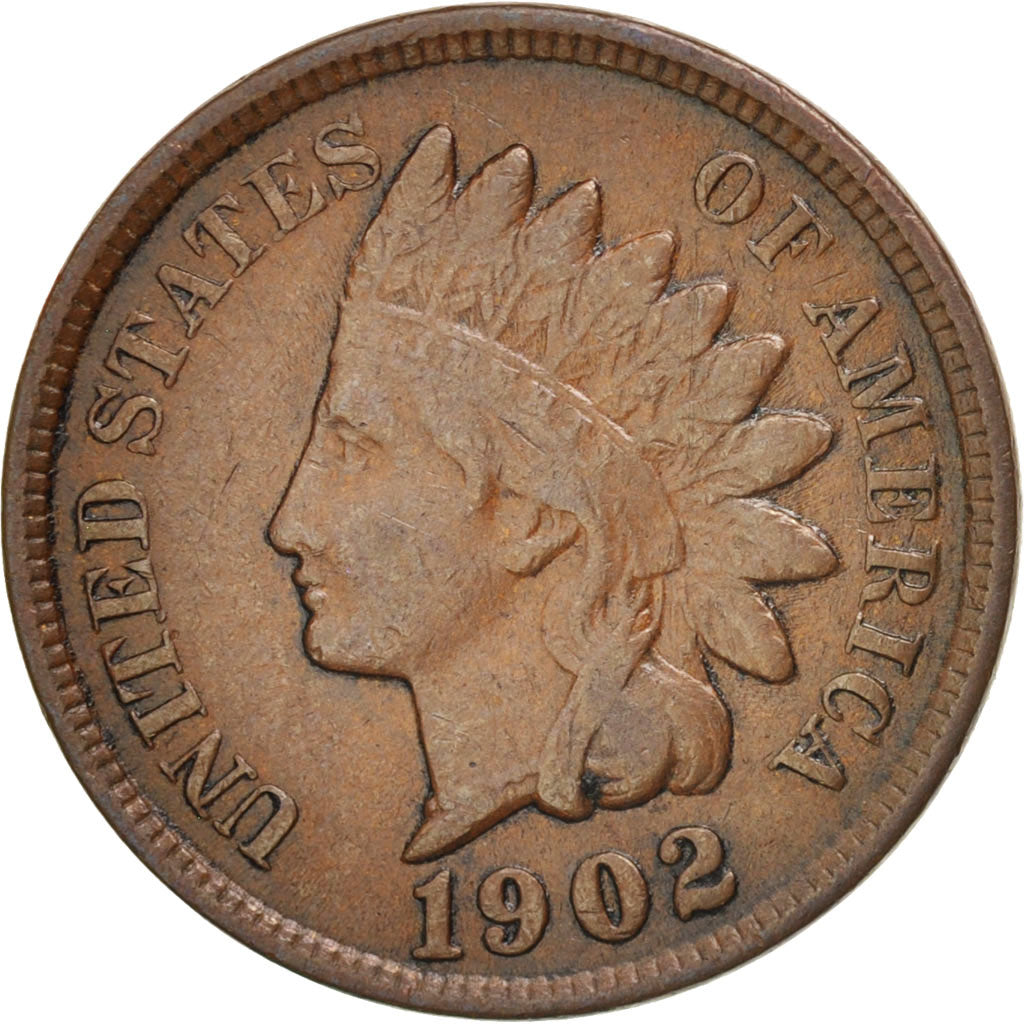 United States, Indian Head Cent, Cent, 1902, U.S. Mint, Philadelphia