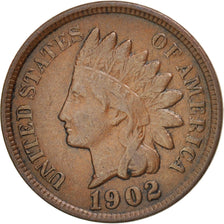 United States, Indian Head Cent, Cent, 1902, U.S. Mint, Philadelphia