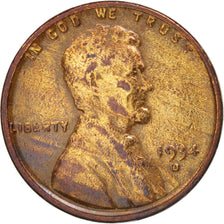 United States, Lincoln Cent, Cent, 1934, U.S. Mint, Denver, VF(20-25), Bronze