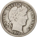 Monnaie, États-Unis, Barber Dime, Dime, 1912, U.S. Mint, Philadelphie, TB+
