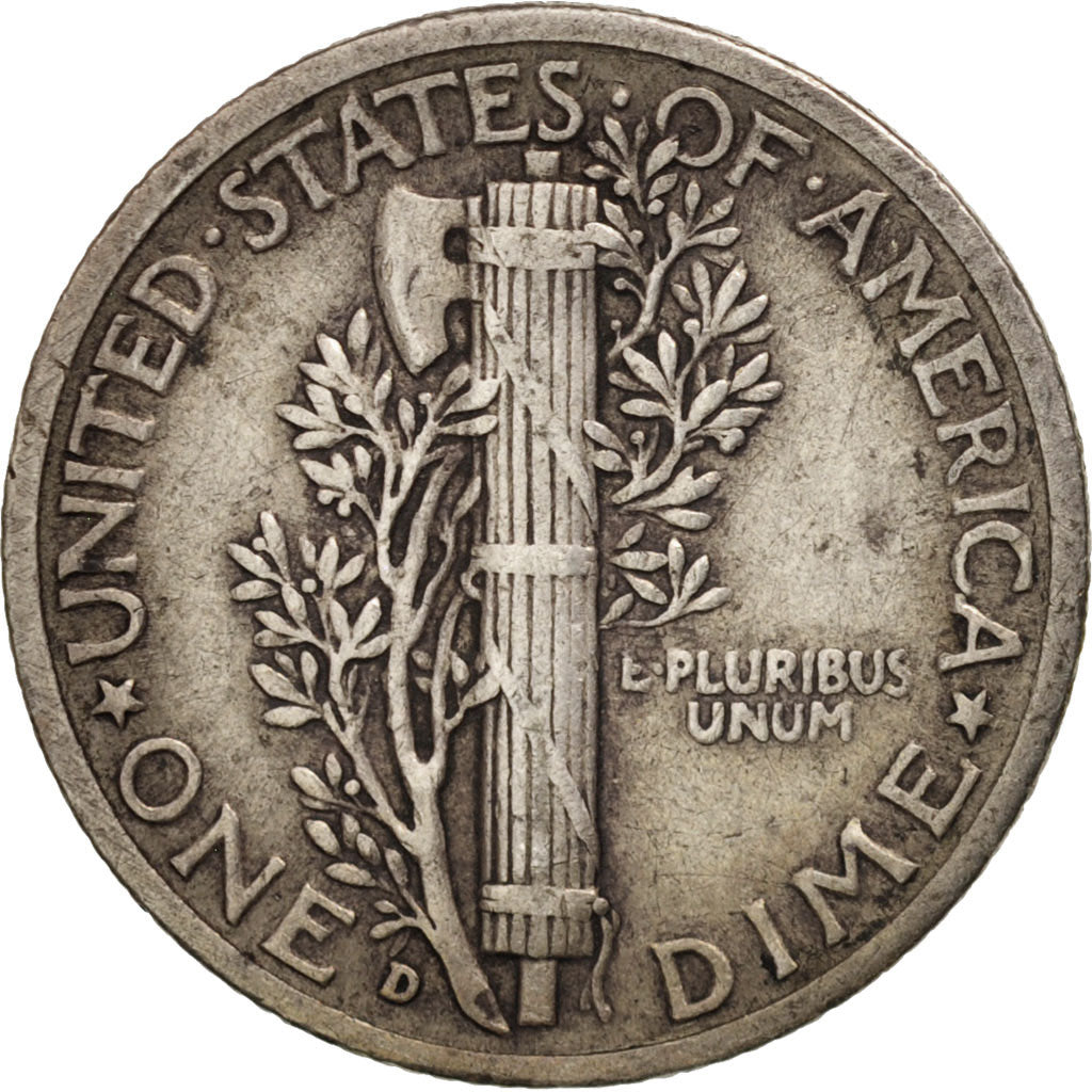 United States, Mercury Dime, Dime, 1940, U.S. Mint, Denver, EF(40-45), Silver