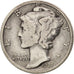 United States, Mercury Dime, Dime, 1927, U.S. Mint, Philadelphia, VF(20-25)