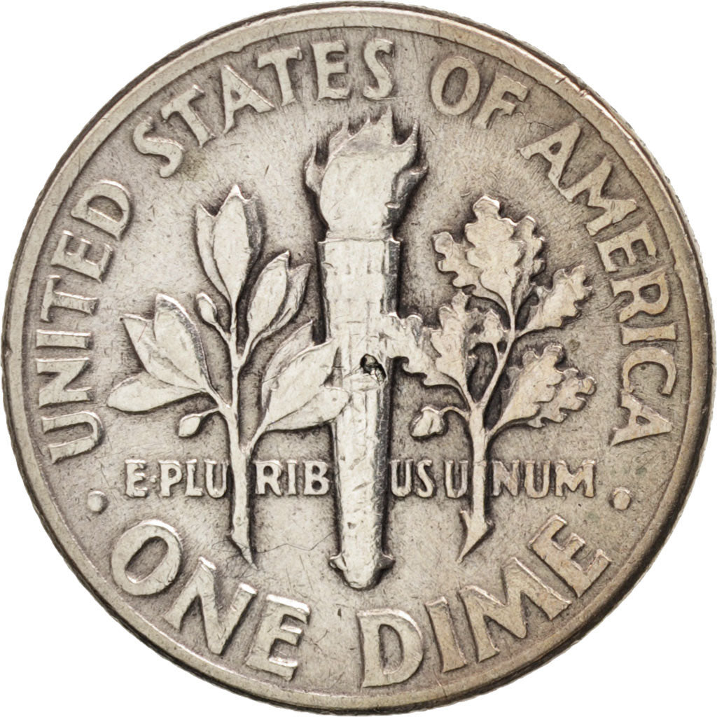 Coin, United States, Roosevelt Dime, Dime, 1948, U.S. Mint, Philadelphia