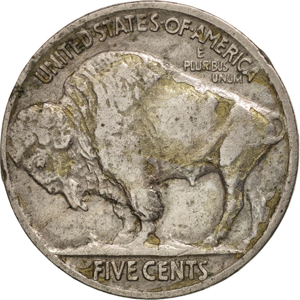 United States, Buffalo Nickel, 5 Cents, 1916, U.S. Mint, Philadelphia