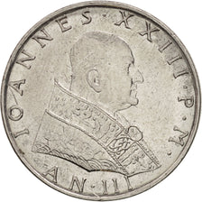 VATICAN CITY, John XXIII, 50 Lire, 1961, Roma, AU(50-53), Stainless Steel