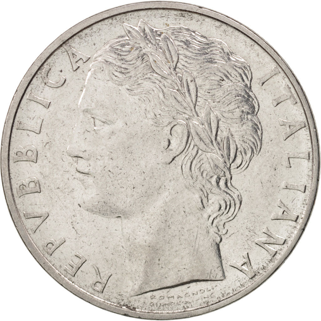 Italy, 100 Lire, 1965, Rome, AU(50-53), Stainless Steel, KM:96.1