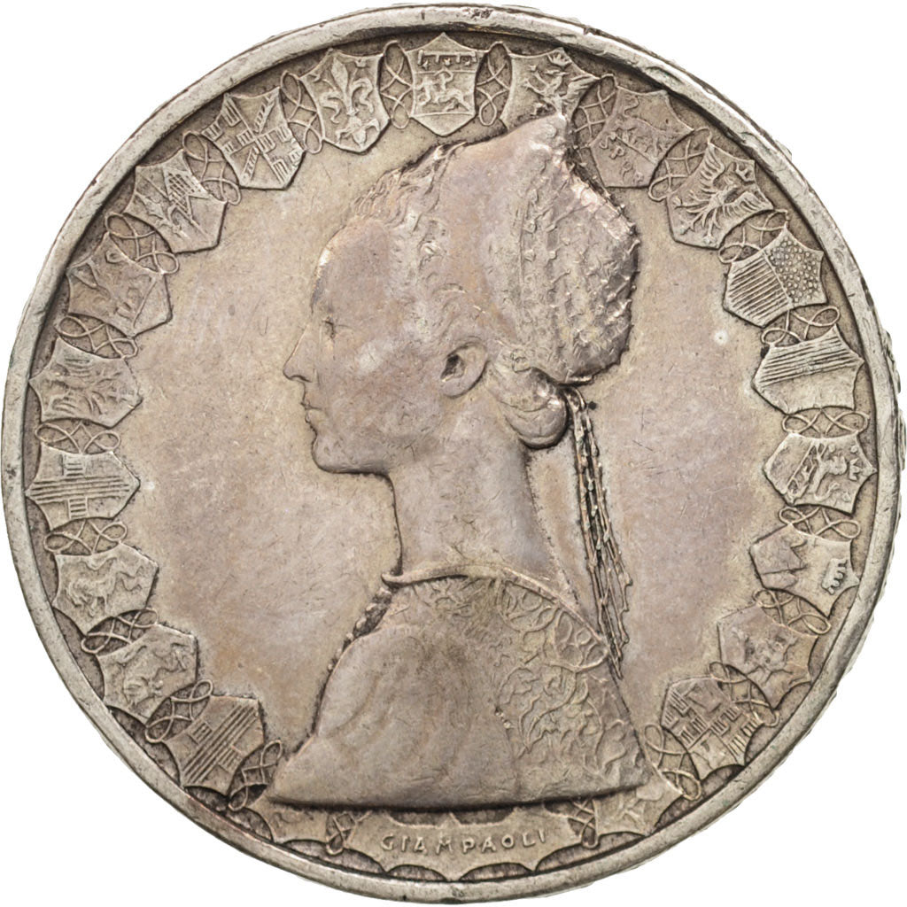 Italy, 500 Lire, 1958, Rome, AU(50-53), Silver, KM:98
