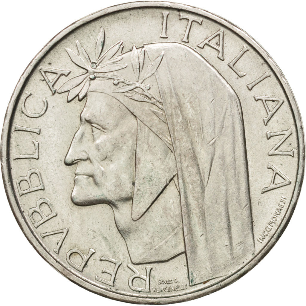 Italy, 500 Lire, 1965, Rome, AU(55-58), Silver, KM:100