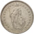 Moneta, Szwajcaria, 2 Francs, 1970, Bern, AU(50-53), Miedź-Nikiel, KM:21a.1