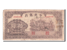 Banconote, Cina, 10 Yüan, 1942, B+