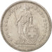 Coin, Switzerland, 2 Francs, 1989, Bern, EF(40-45), Copper-nickel, KM:21a.3