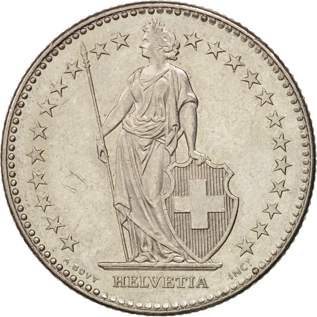 Switzerland, 2 Francs, 1991, Bern, MS(60-62), Copper-nickel, KM:21a.3
