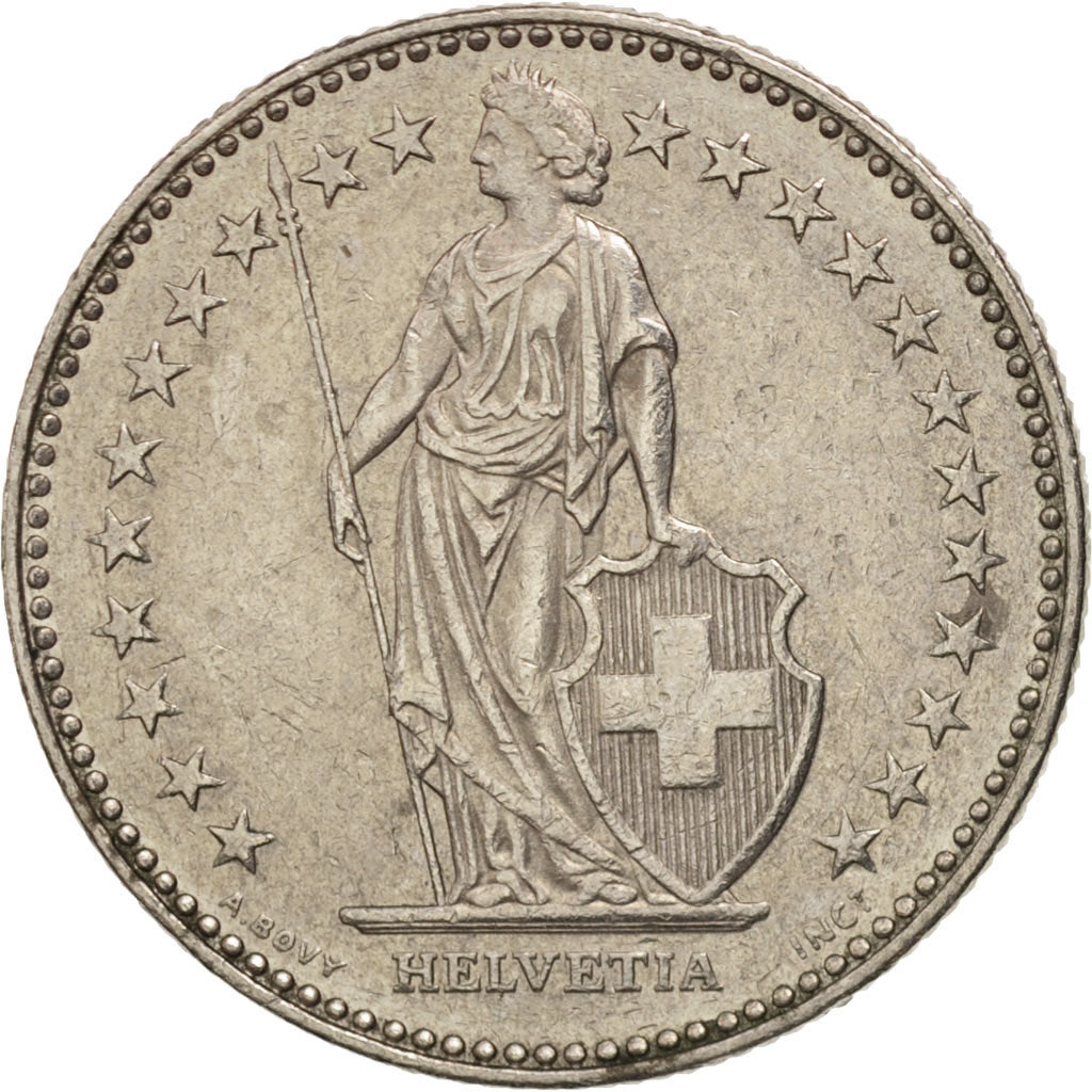 Coin, Switzerland, 2 Francs, 1992, Bern, AU(50-53), Copper-nickel, KM:21a.3