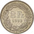 Moneta, Szwajcaria, 2 Francs, 1993, Bern, AU(50-53), Miedź-Nikiel, KM:21a.3