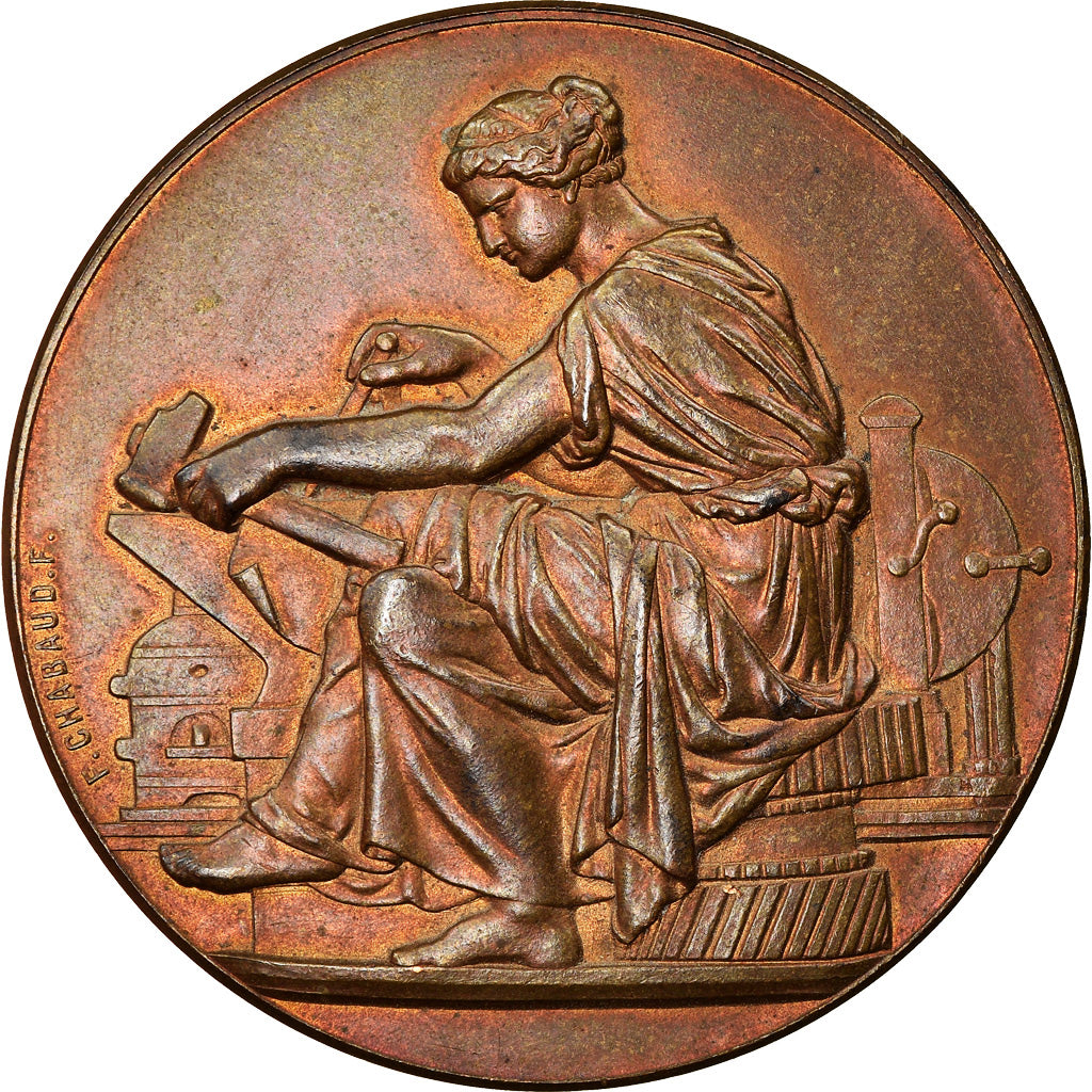 France, Medal, Exposition universelle de Paris, 1889, Chabaud, AU(50-53), Bronze