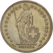 Coin, Switzerland, 2 Francs, 1995, Bern, AU(55-58), Copper-nickel, KM:21a.3