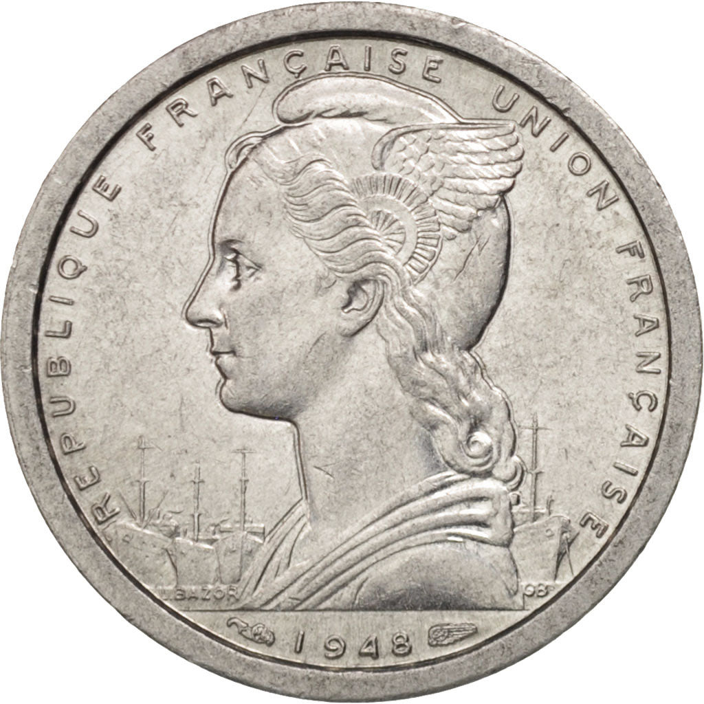 Monnaie, Afrique-Équatoriale française, Franc, 1948, Paris, SPL, Aluminium