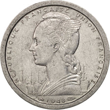 Coin, French Equatorial Africa, Franc, 1948, Paris, MS(60-62), Aluminum, KM:6