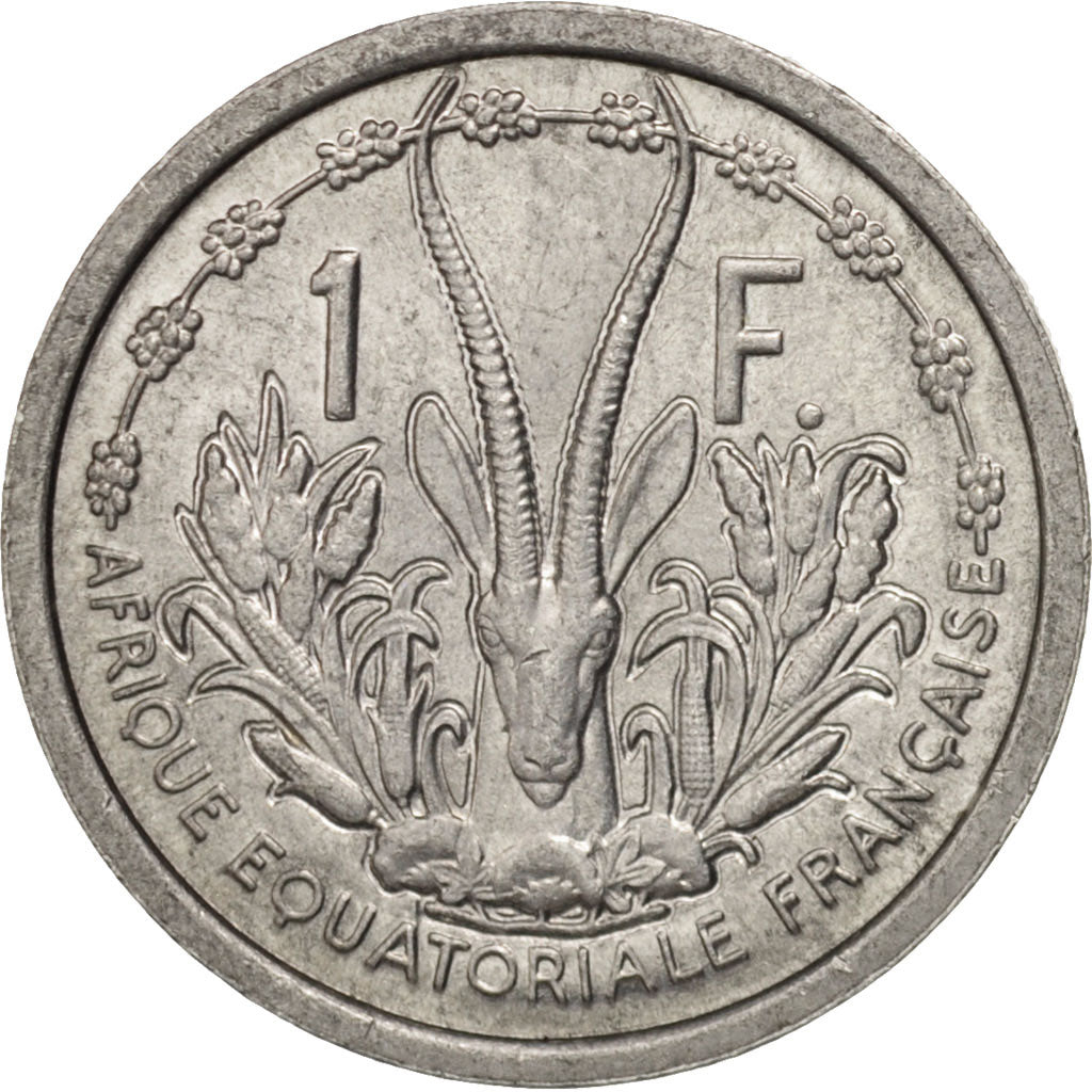Coin, French Equatorial Africa, Franc, 1948, Paris, MS(60-62), Aluminum, KM:6