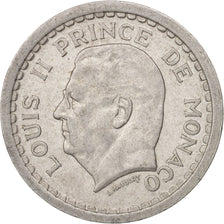 Coin, Monaco, Louis II, 2 Francs, 1943, AU(50-53), Aluminum, KM:121
