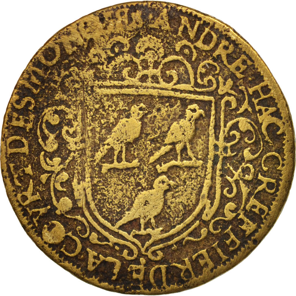 France, Token, Royal, André Hac, greffier de la Cour des Monnaies, VF(30-35)