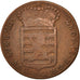 Moneta, Luksemburg, Leopold II, Sol, 1790, G, VF(20-25), Miedź, KM:15