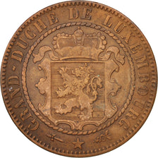 Coin, Luxembourg, William III, 10 Centimes, 1870, Utrecht, EF(40-45), Bronze