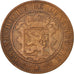 Moneda, Luxemburgo, William III, 10 Centimes, 1870, Utrecht, MBC, Bronce