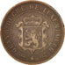 Moneta, Luksemburg, William III, 5 Centimes, 1870, Utrecht, VF(30-35), Bronze