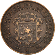 Luxembourg, William III, 2-1/2 Centimes, 1854, Utrecht, EF(40-45), Bronze, KM:21
