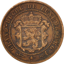 Luxembourg, William III, 2-1/2 Centimes, 1908, Utrecht, TTB+, Bronze, KM:21