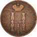 Russia, Nicholas I, Kopek, 1854, Ekaterinbourg, VF(20-25), Copper, KM:149.1
