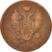 Russia, Alexander I, 2 Kopeks, 1813, Izhora, VF(20-25), Copper, KM:118.3