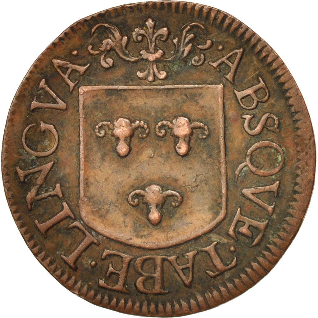 France, Token, Jeton de la famille Belin de Besançon, 1669, AU(55-58)